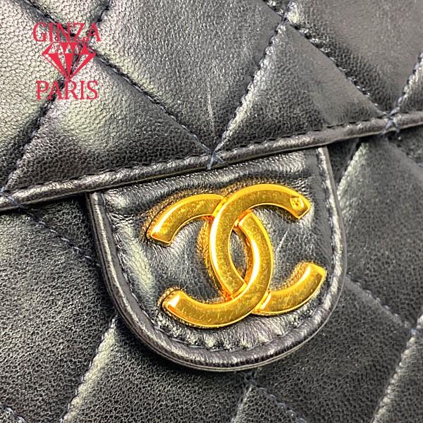 シャネル 　CHANEL　 マトラッセ　プシュロックチェーンショルダー　ラムスキン　ブラック　A03569　ゴールド金具　 | CHANEL | 05