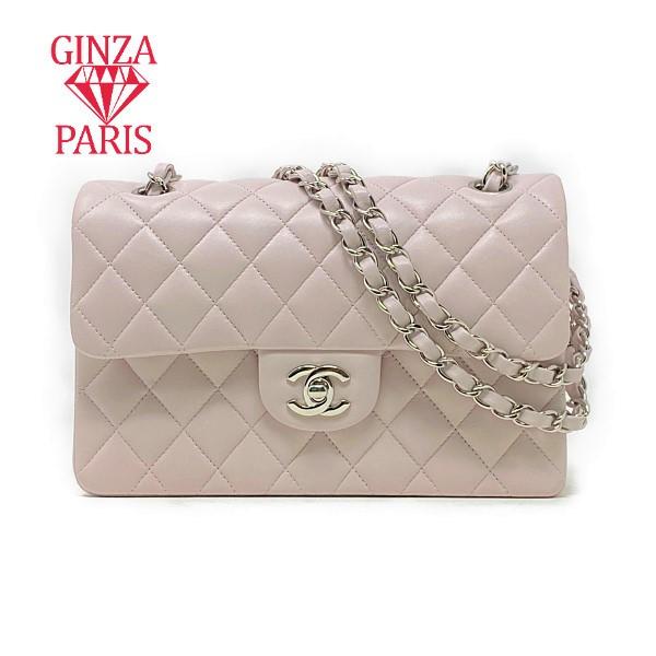 未使用　シャネル 　CHANEL　 マトラッセ23　ダブルチェーン　ダブルフラップ　チェーンショルダー　ラムスキン　ピンク　シルバー金具　 | CHANEL