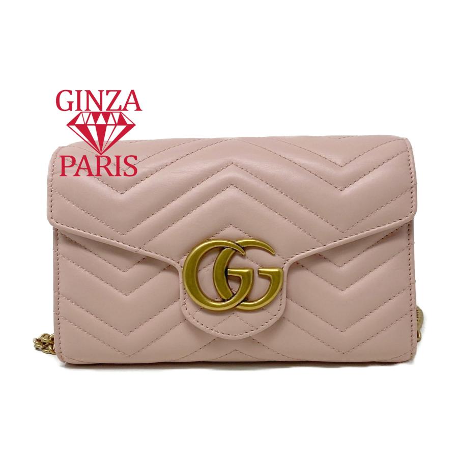 【今週末まで値下げ価格】新品未使用GGマーモントキルティング ミニバッグ GUCCI - GUCCI グッチ ショルダーバッグ GGマーモント キルティング