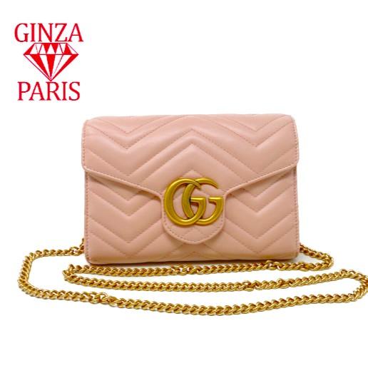 GUCCI 未使用品 グッチ GGマーモント キルティング ミニバッグ