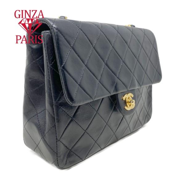 美品  シャネル  CHANEL  ミニマトラッセ20 チェーンショルダーバッグ  ラムスキン  ブラック   ゴールド金具   A01163 | マトラッセ | 03