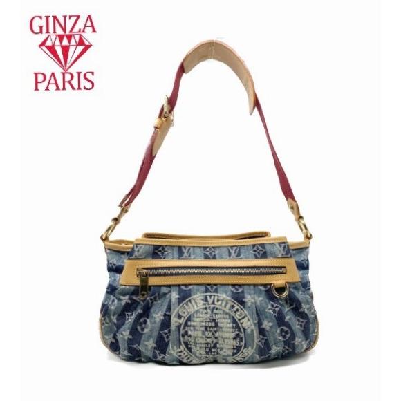 未使用に近い　ルイ ヴィトン  LOUIS  VUITTON  ポルテ・エポル・レイエMM　モノグラムデニム　ショルダーバッグ　インディゴブルー　M95334 | LOUIS VUITTON