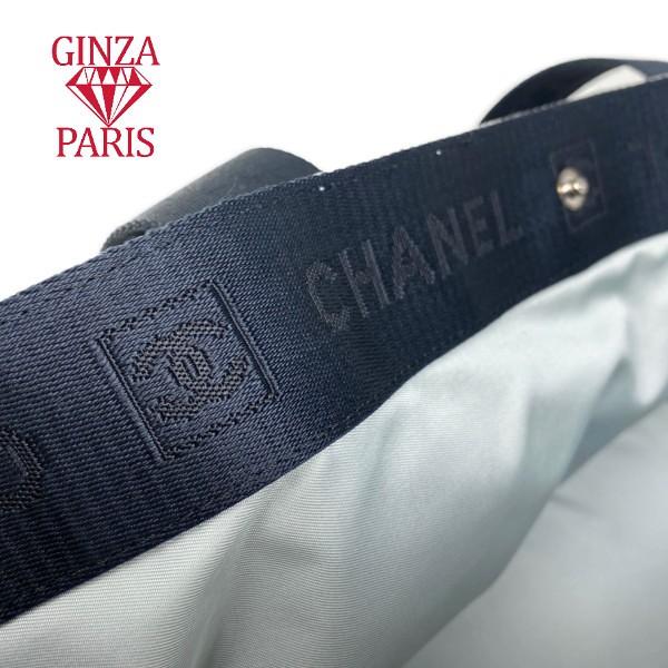 極美品　シャネル  CHANEL スポーツライン ハイサマー トートバッグ　ハンドバッグ  グレー ブラック ナイロン レディース | CHANEL | 08