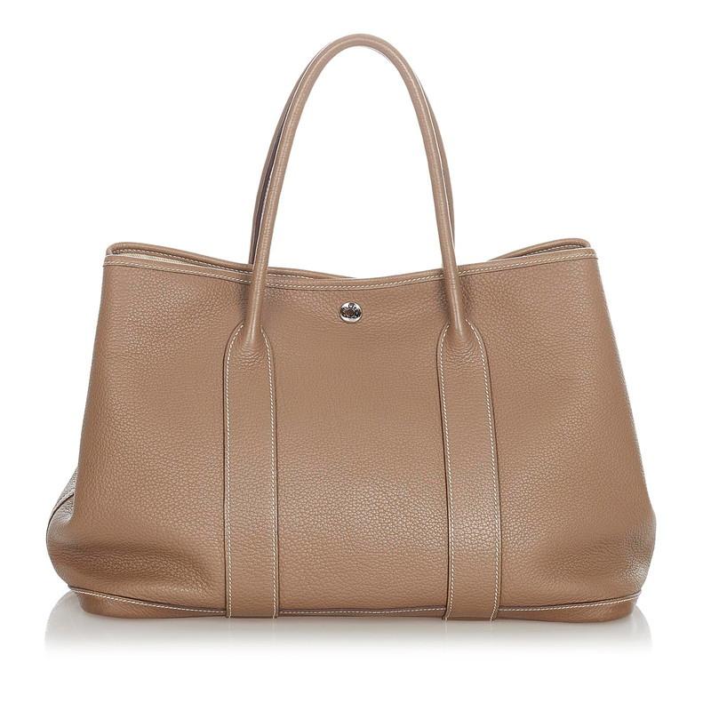 エルメス HERMES ガーデンパーティーPM ネゴンダ トートバッグ レザー