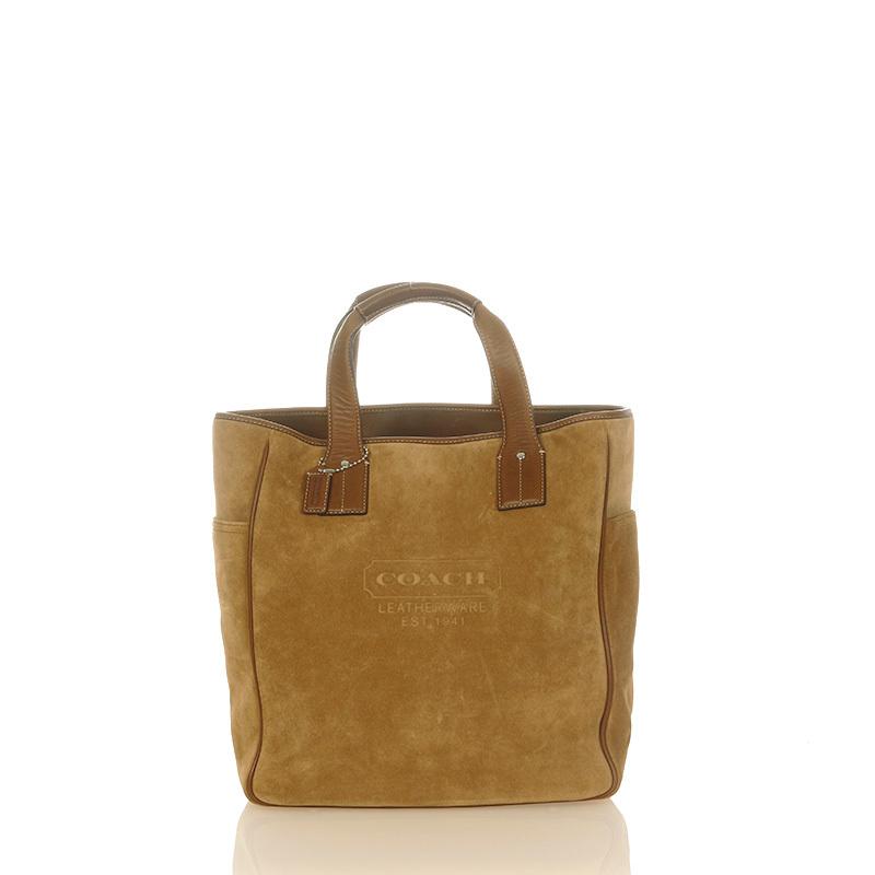 在庫限最終特価 コーチ 5995 ブラウン スウェード レザー トートバッグ メンズ Coach 在庫有 新品 Superavila Com