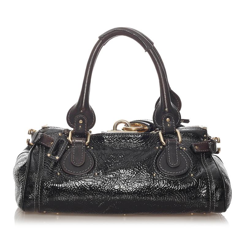 Chloe（クロエ） パディントン ブラック レザー ハンドバッグ