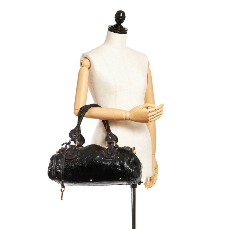 Chloe（クロエ） パディントン ブラック レザー ハンドバッグ