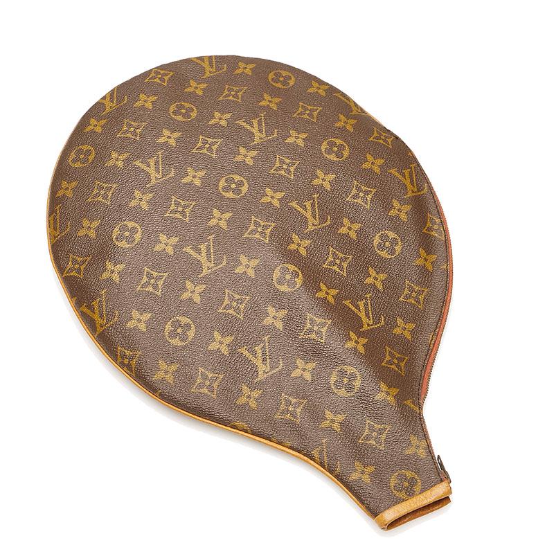 LOUIS VUITTON - 【美品】ルイヴィトン モノグラム ラケットカバー テニス PVCレザー ブラウン LOUIS VUITTON（ルイ・ヴィトン） ルイ ヴィトン モノグラム ラケット