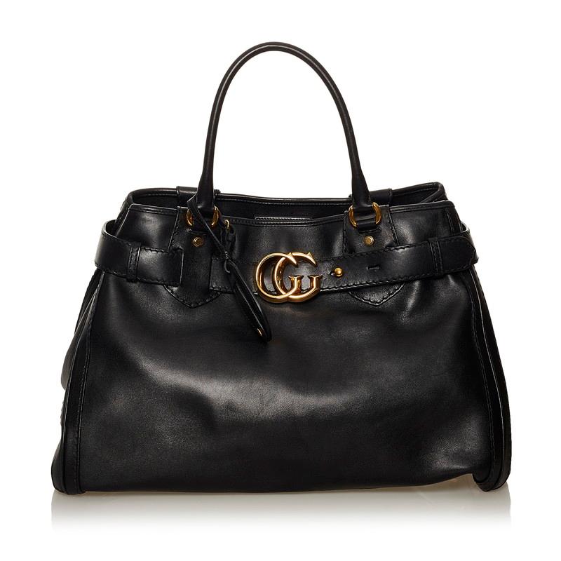 GUCCI（グッチ） GGマーモント ヒステリア 247179 ブラック レザー 