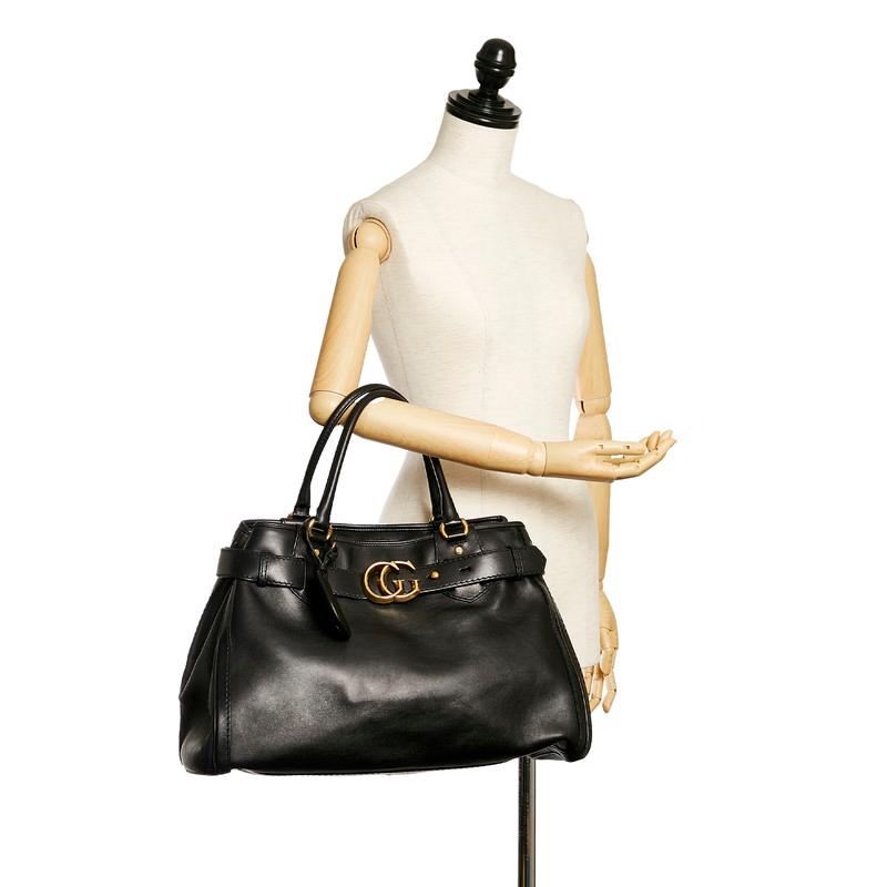 GUCCI（グッチ） GGマーモント ヒステリア 247179 ブラック レザー