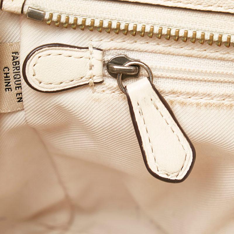 COACH（コーチ） ホワイト レザー ハンドバッグ ショルダーバッグ 2WAY