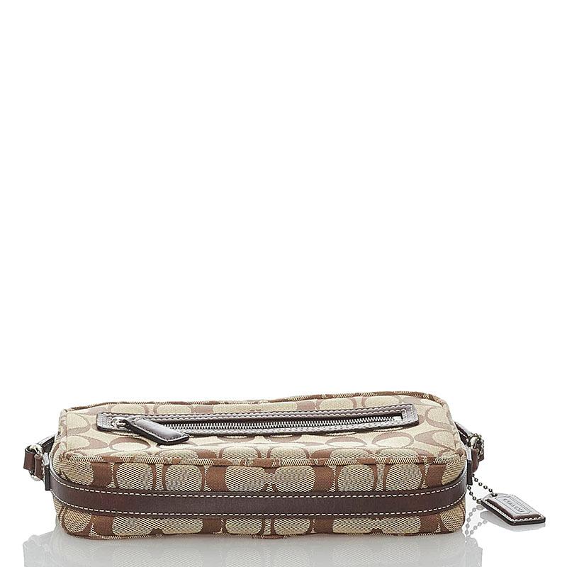 COACH（コーチ） シグネチャー 6073 ベージュ ブラウン キャンバス