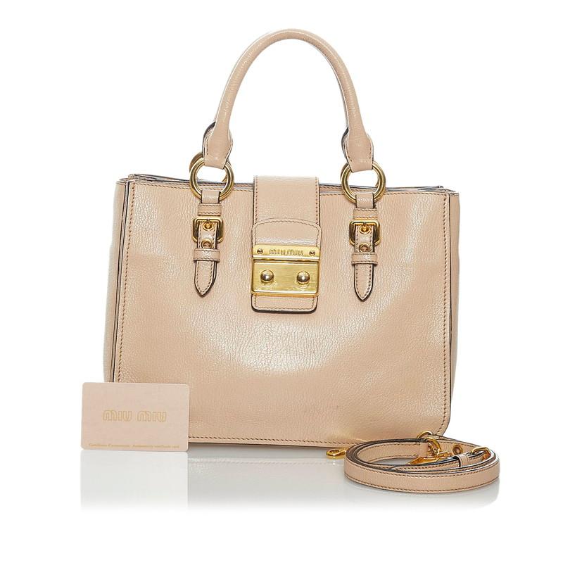 ミュウミュウ マドラス RN0799 ベージュ レザー ハンドバッグ ショルダーバッグ 2WAY レディース MIUMIU 中古 :  1-0049942 : 銀座パリス Yahoo!ショッピング店 - 通販 - Yahoo!ショッピング