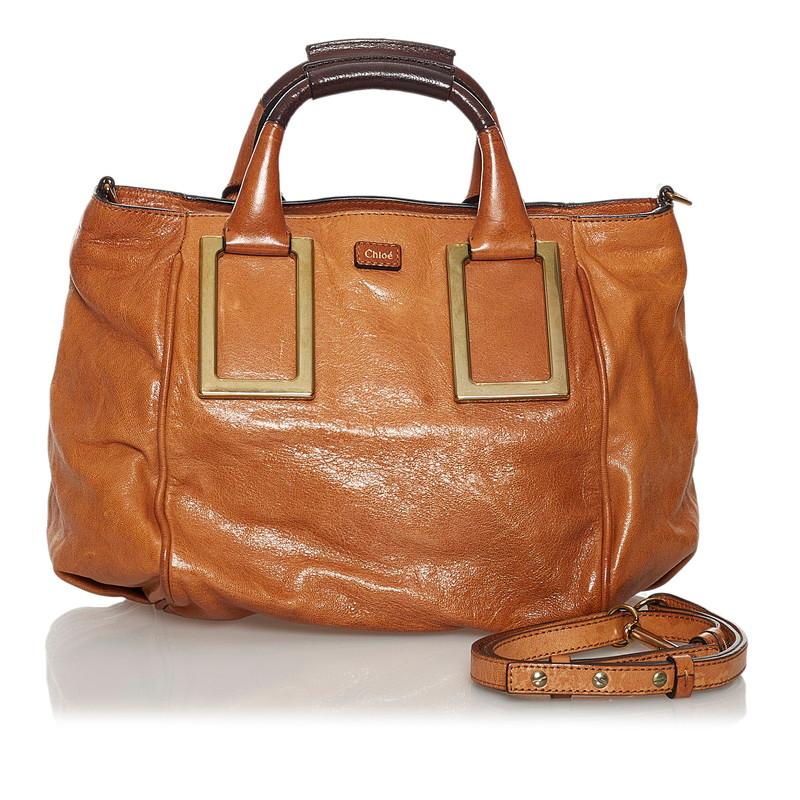 Chloe エテルブラウンレザーバッグ