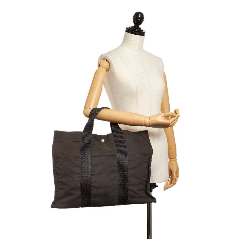 廉価 Hermesエルメストートｍｍグレーエール美品キャンバス中古hermesトートバッグ メンズバッグ Www Abtrs Com