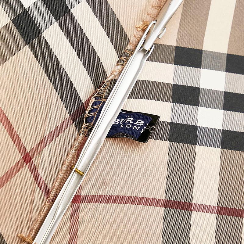 BURBERRY バーバリー ノバチェック 折り畳み傘 雨傘 ブラウン BURBERRY バーバリー ノバチェック 折り畳み傘 雨傘 ブラウン