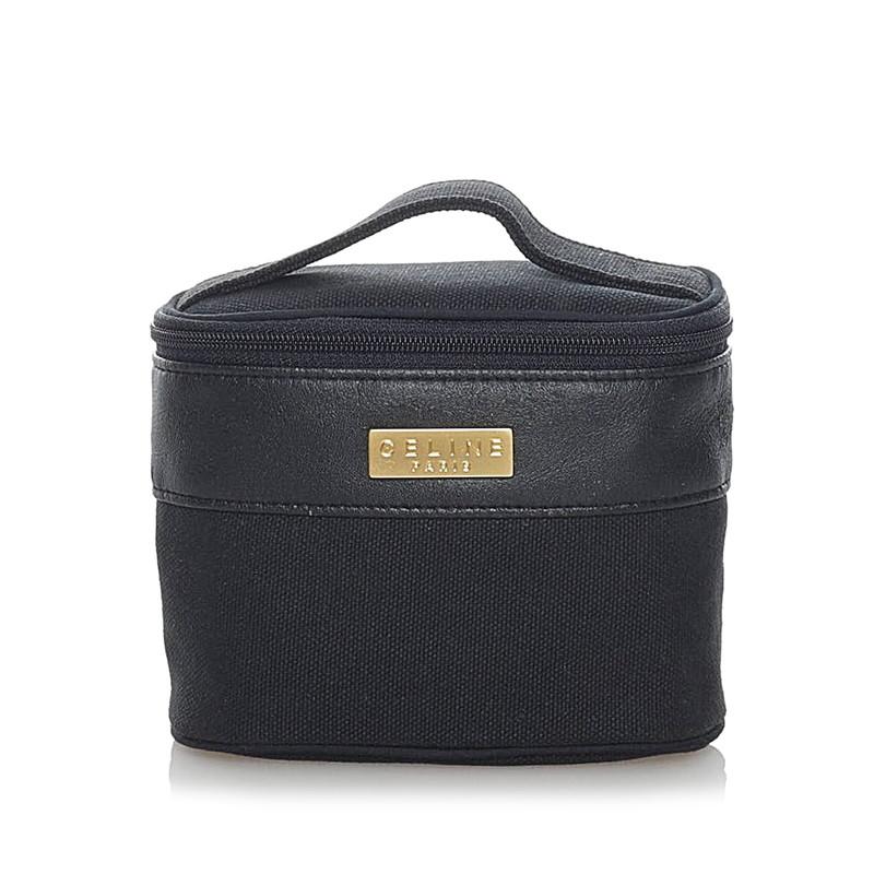 セリーヌ ポーチ ハンカチセット ブラック キャンバス レザー ポーチ レディース Celine 中古 1 銀座パリス Yahoo ショッピング店 通販 Yahoo ショッピング