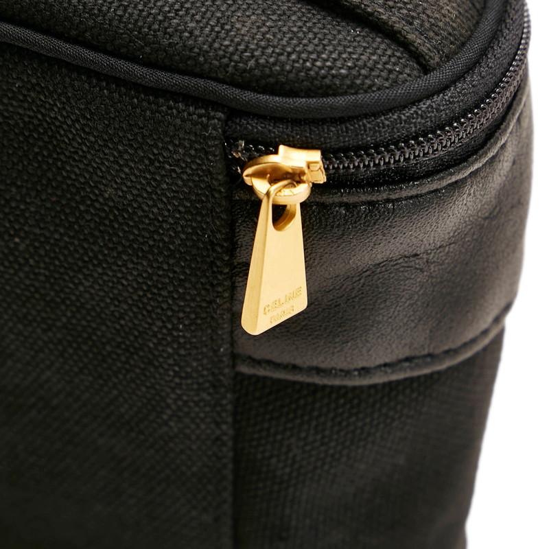 CELINE セリーヌ ポーチ&ハンカチセット ブラック キャンバス レザー