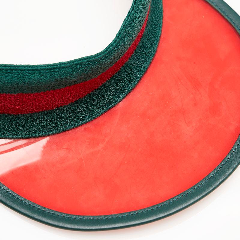 GUCCI グッチ シェリーライン ウェブストライプ サンバイザー