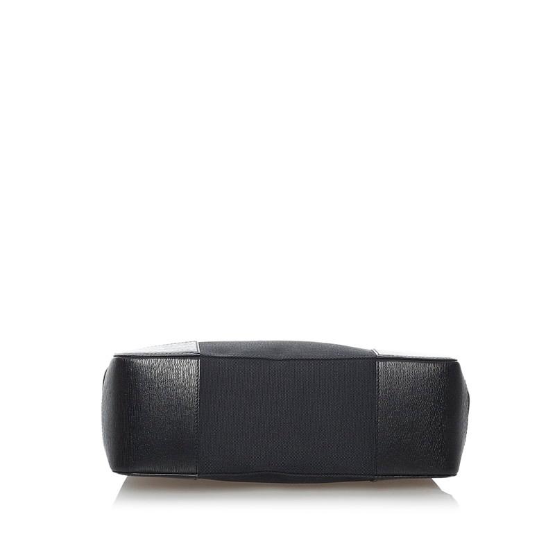 GUCCI（グッチ） 002 1113 ブラック キャンバス レザー ハンドバッグ