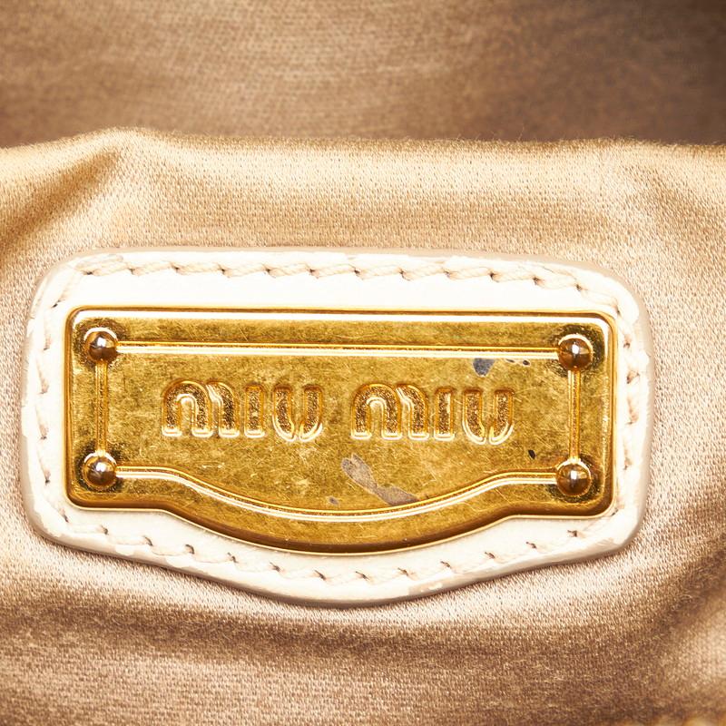 MIU MIU クリーム色 ハンドバッグ miu miu ベージュ ハンドバッグ