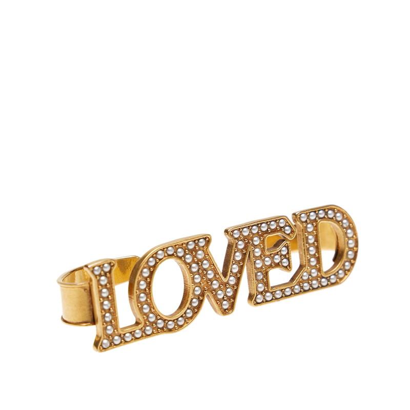 GUCCI（グッチ） パームカフ LOVED パール 真鍮 ゴールド メッキ