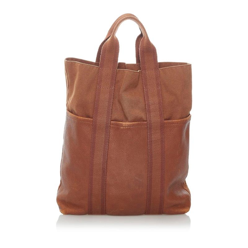 HERMES エルメス フールトゥ カバス トートバッグ ブラウン
