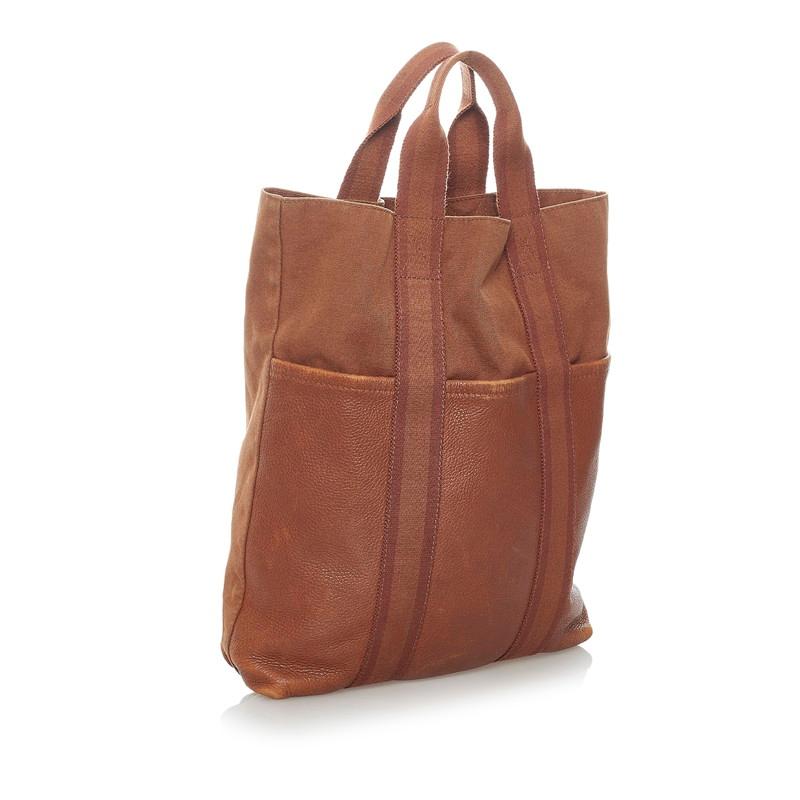 HERMES エルメス フールトゥ カバス トートバッグ ブラウン