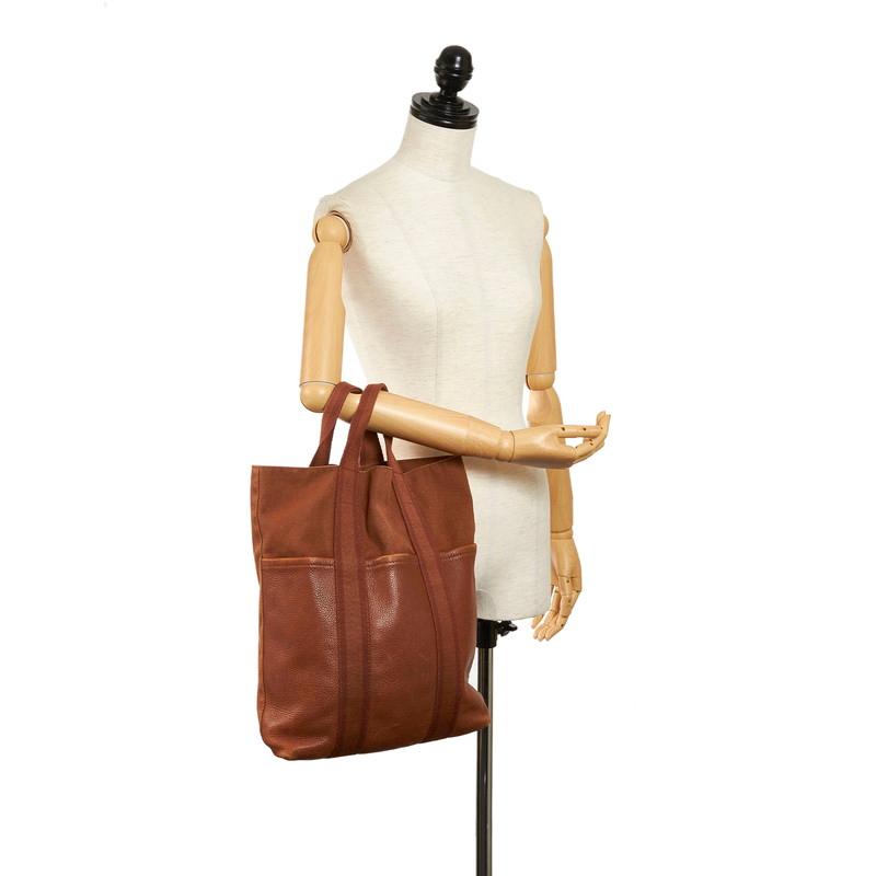 HERMES エルメス フールトゥ カバス トートバッグ ブラウン