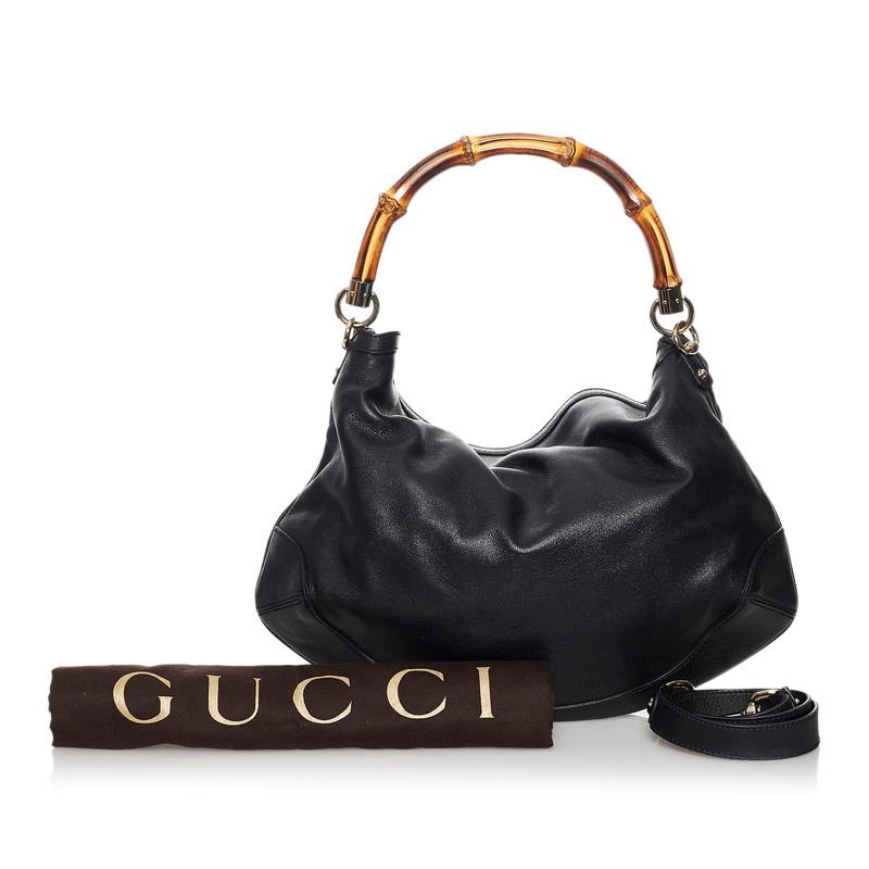 GUCCI グッチ バンブー ハンドバッグ ショルダーバッグ 2WAY