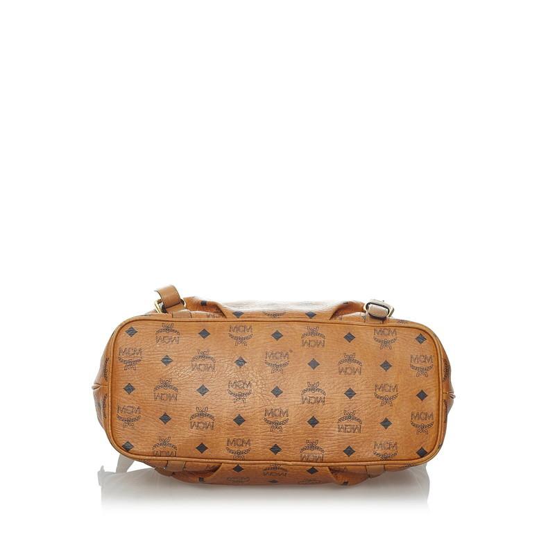 未使用級　MCM エムシーエム　ショルダーバッグ　M08 エムシーエムミニショルダーバッグ コニャック ユニセックス レザー