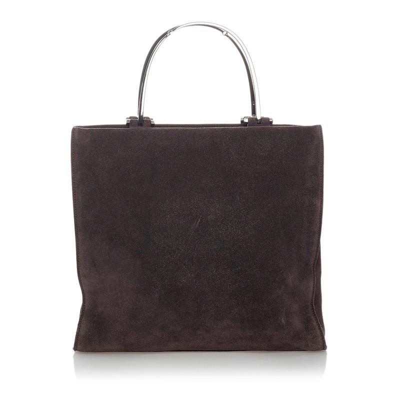 GUCCI グッチ ハンドバッグ 002 1025 ダークブラウン スウェード 