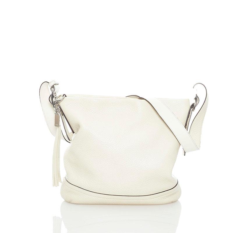 COACH（コーチ） タッセル 斜め掛け ショルダーバッグ 1428 ホワイト 