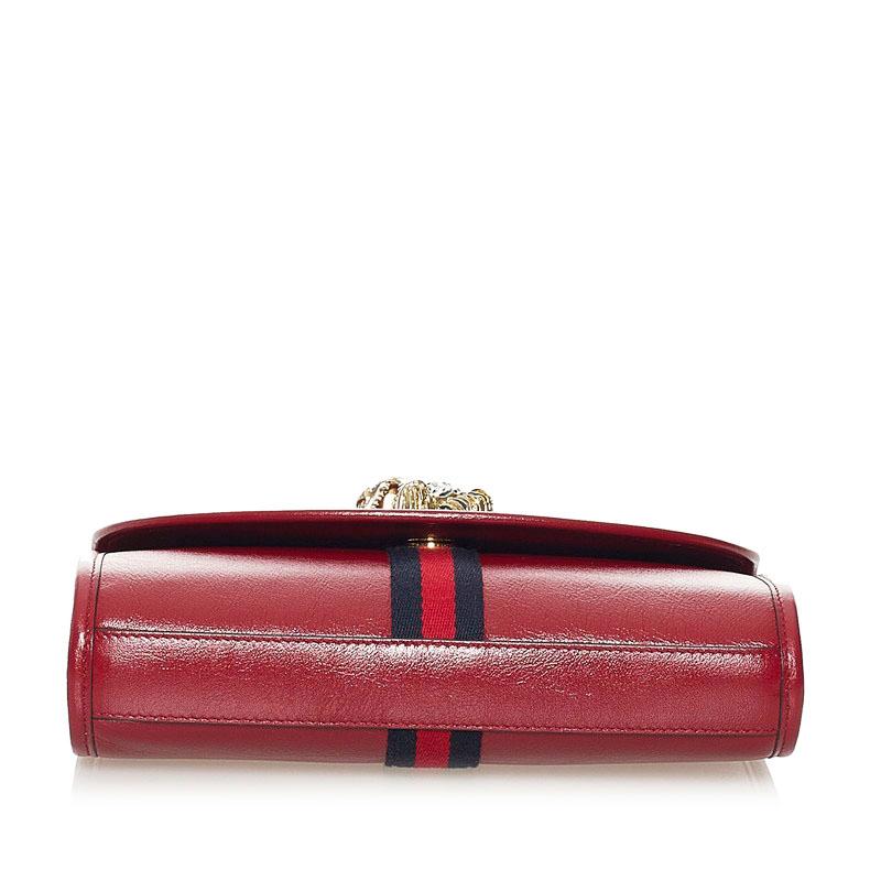 GUCCI ショルダーバッグ メタリックレザー チェーン タッセル GUCCI（グッチ） ラジャ チェーン ショルダーバッグ 570145 レッド