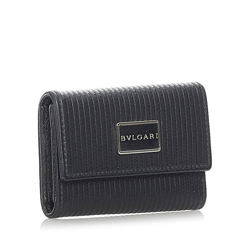 BVLGARI ブルガリ ミレリゲ 6連 キーケース ブラック レザー BVLGARI ブルガリ ミレリゲ 6連 キーケース ブラック レザー