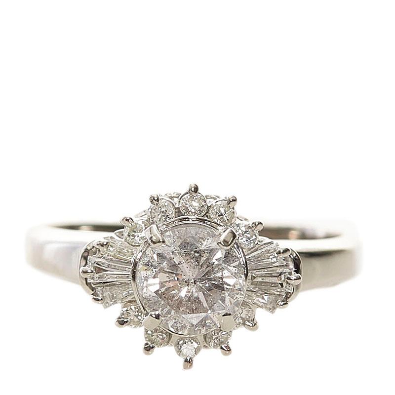 ダイヤモンド 1.016ct pt900 プラチナ リング 指輪 1カラット