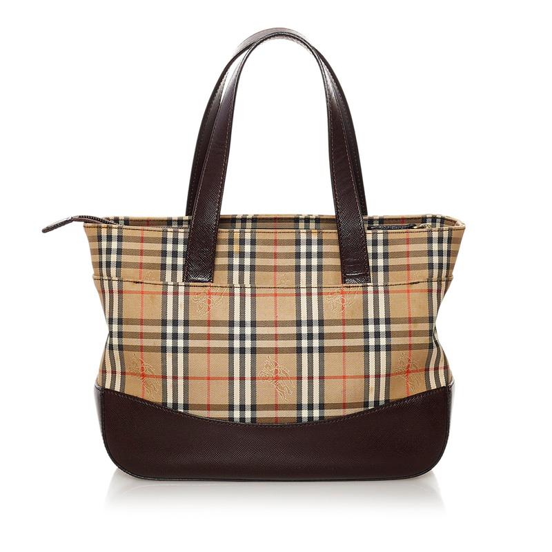 BURBERRY（バーバリー） ノバチェック シャドーホース ハンドバッグ 