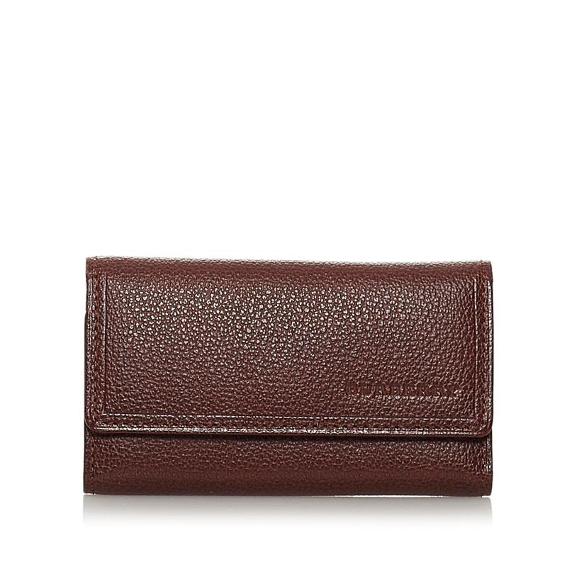 BURBERRY バーバリー ノバチェック キーケース ブラウン レザー
