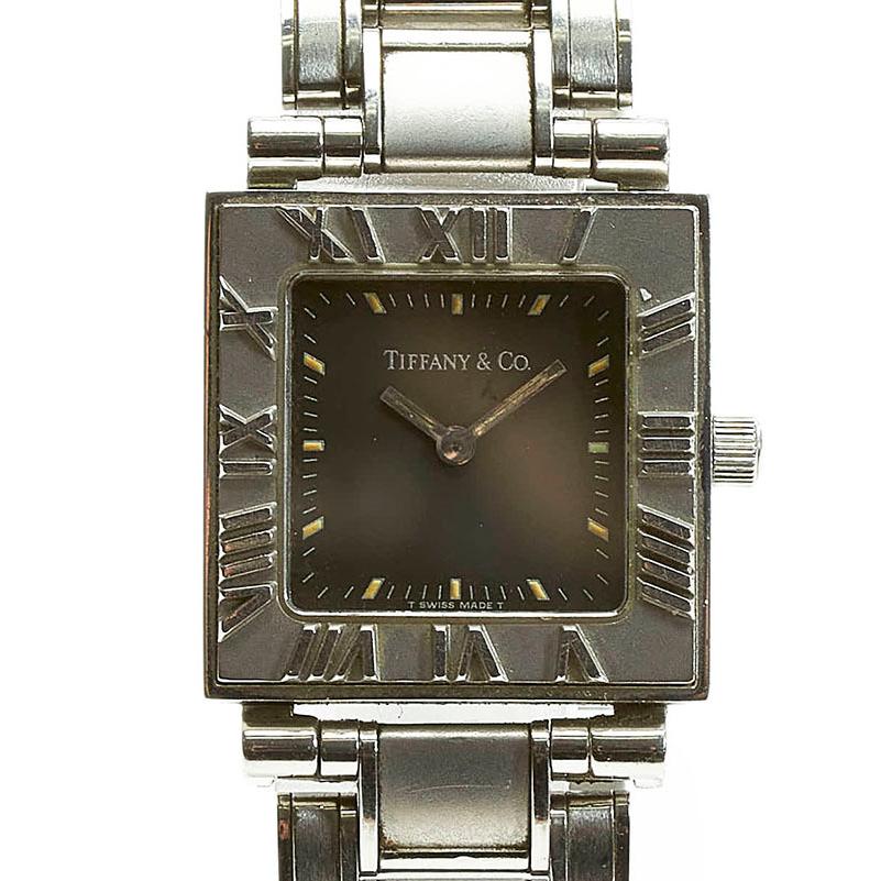 ティファニー アトラス 腕時計 クオーツ ブラック文字盤 ステンレススチール レディース Tiffany Co 中古 1 銀座パリス Yahoo ショッピング店 通販 Yahoo ショッピング