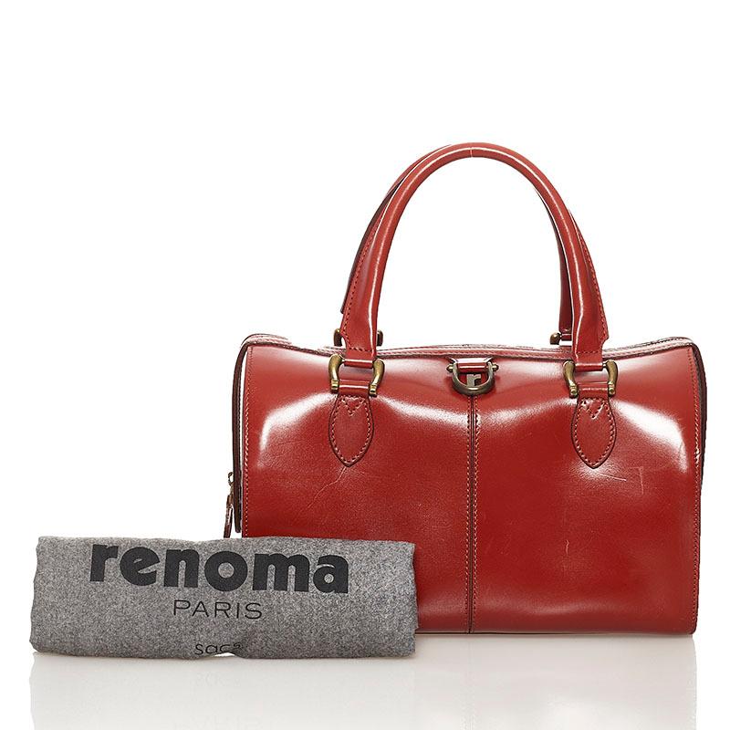 renoma（レノマ） ミニボストンバッグ レッド レザー レディース