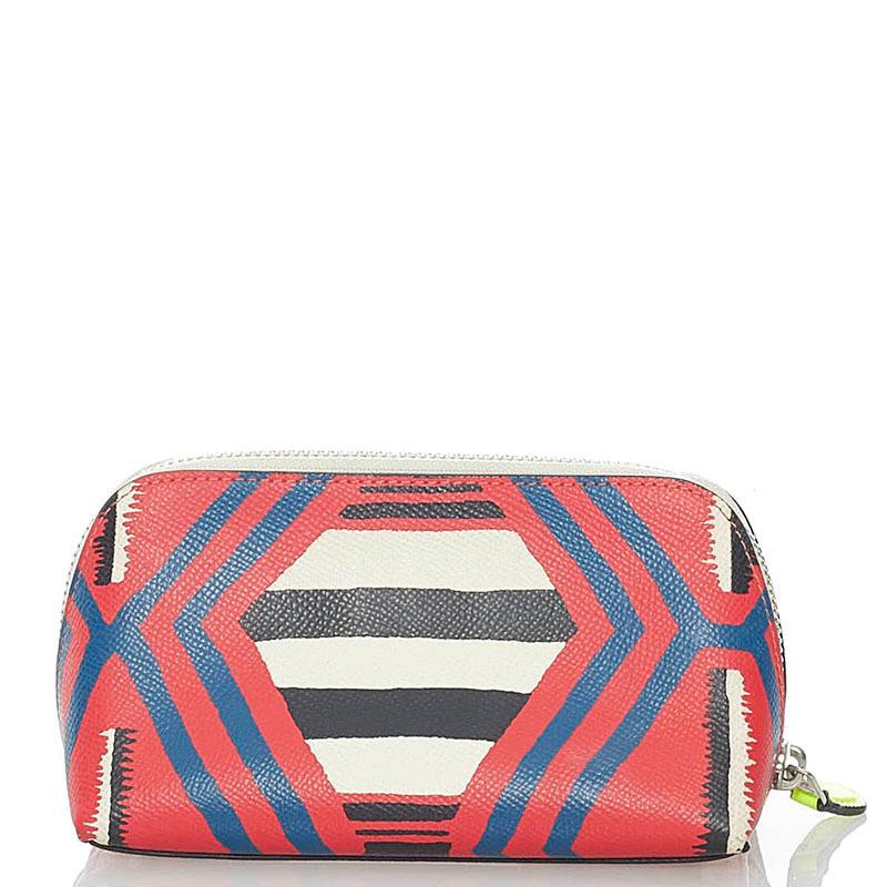 COACH（コーチ） ポーチ 53216 レッド ブルー ブラック ホワイト 