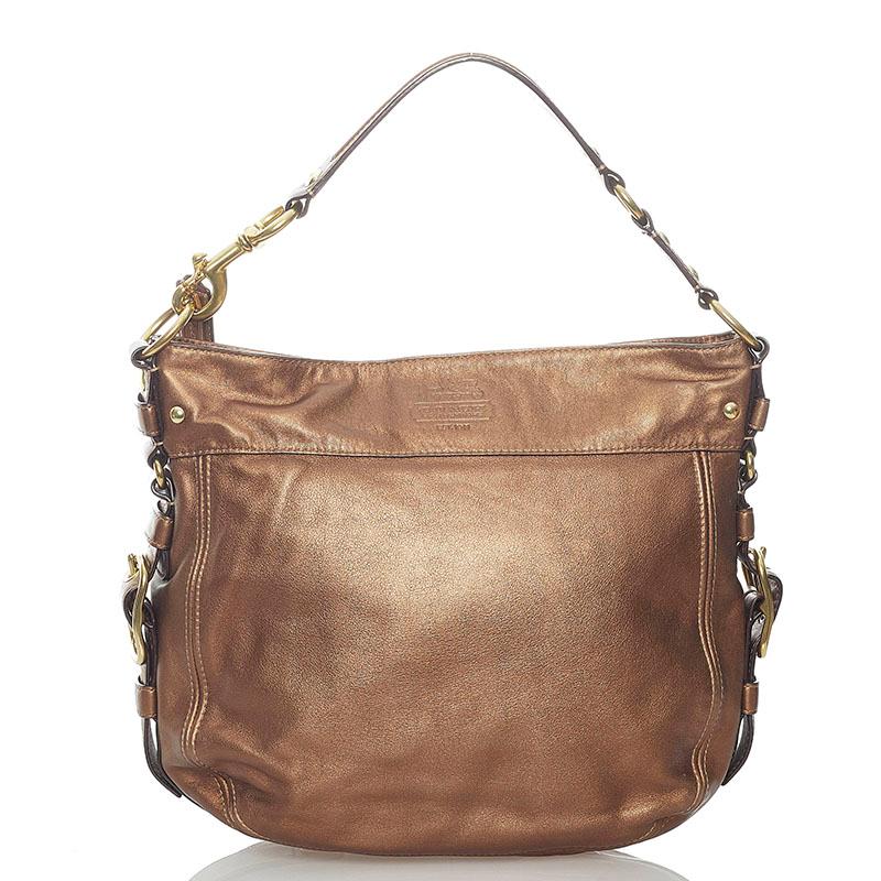 COACH コーチ 12669 ワンショルダー メタリックブラウン COACH コーチ ワンショルダー 12669 メタリック ブラウン レザー