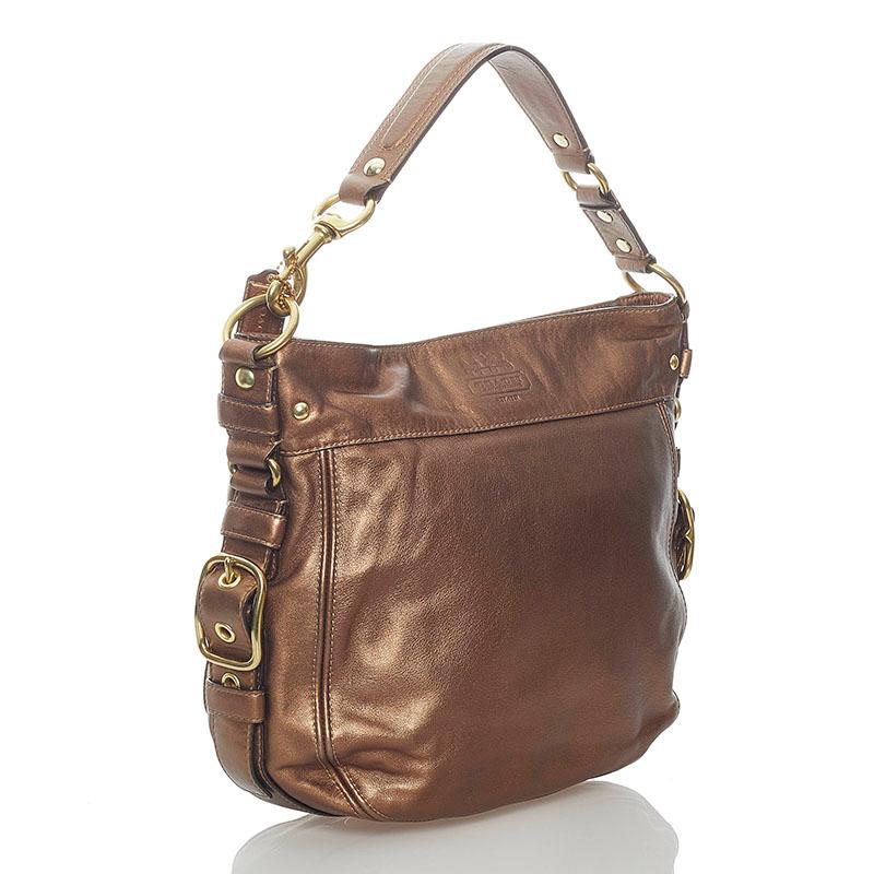 COACH コーチ 12669 ワンショルダー メタリックブラウン COACH コーチ ワンショルダー 12669 メタリック ブラウン レザー