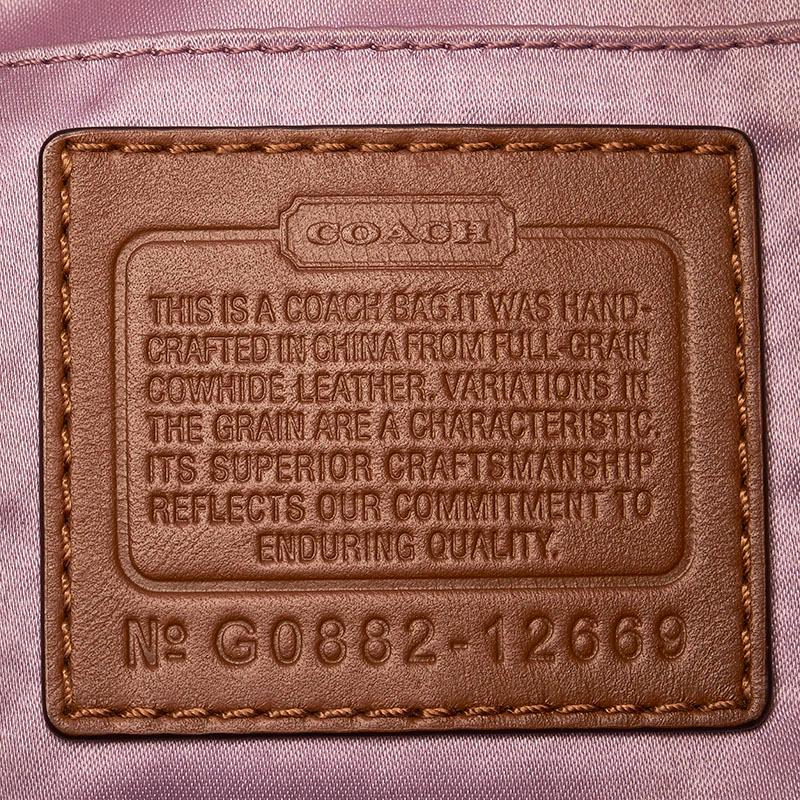 COACH コーチ ワンショルダー 12669 メタリック ブラウン レザー