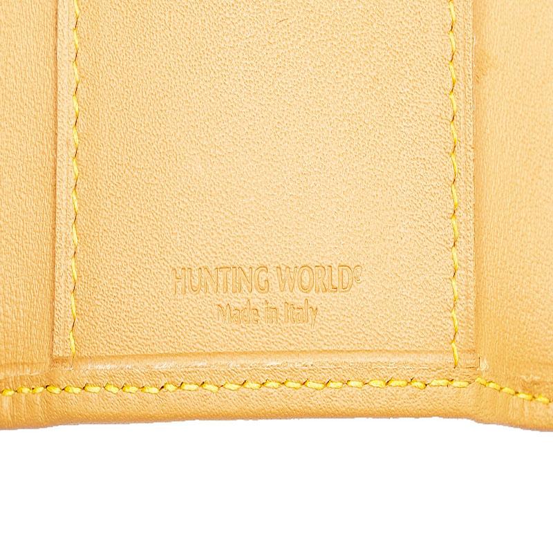 ハンティングワールド 6連キーケース ネイビー レザー メンズ HUNTING