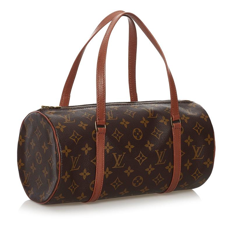 ルイヴィトン　ハンドバッグ　モノグラム 　レザー パピヨン 茶色 楽天市場】外観新品 ルイヴィトン パピヨン22 ハンドバッグ