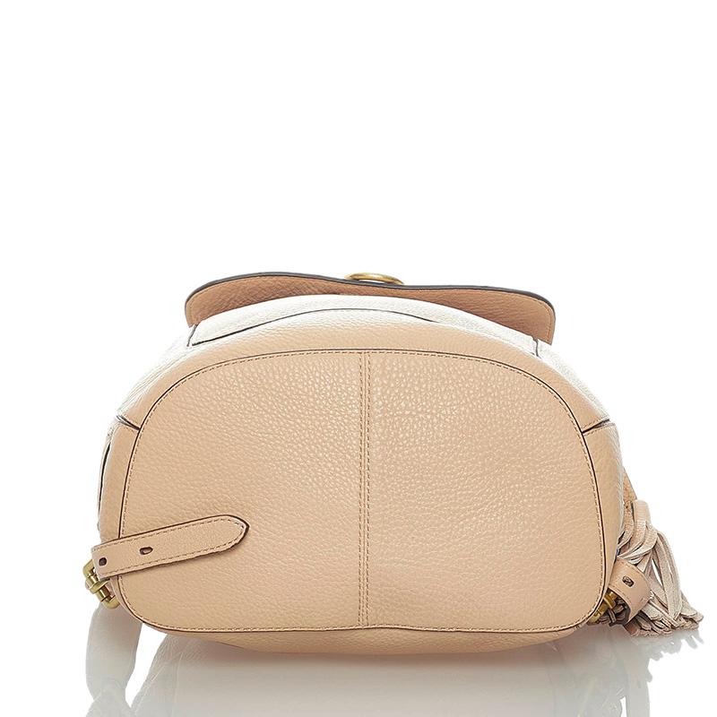 COLE HAAN ベージュ レザー リュック COLE HAAN コールハーン リュック バックパック ベージュ レザー