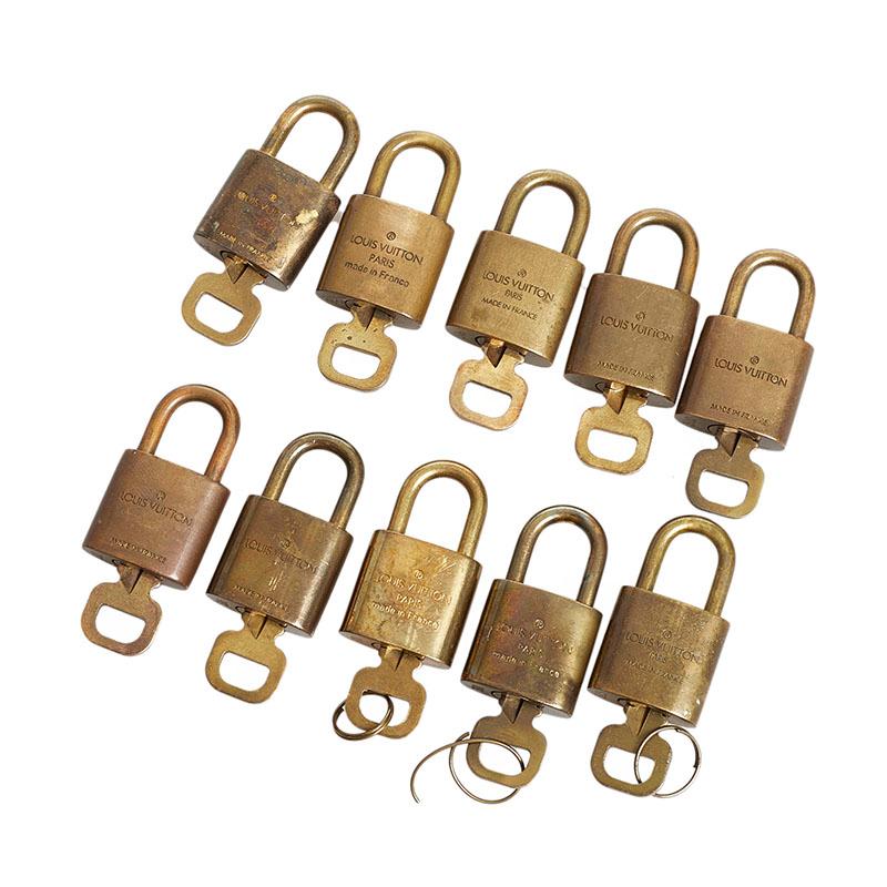 ルイ ヴィトン パドロック 鍵 10個セット パドロック ゴールド