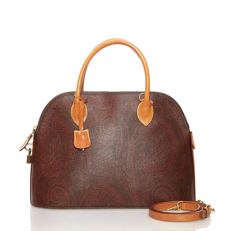 美品 エトロ ハンドバッグ 2way PVC ETRO ペイズリー柄 ショルダー ETRO（エトロ） ペイズリー ハンドバッグ ショルダーバッグ 2WAY