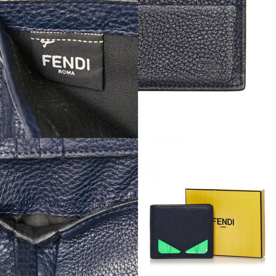 FENDI フェンディ バグズアイ モンスター 二つ折り財布 FENDI フェンディ バグズアイ モンスター 二つ折り財布